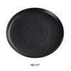 Yanco NB-107 Round Plate With Upright Rim Ceramic Noble Black Dinner Plate Pack of 36 (3Dz)