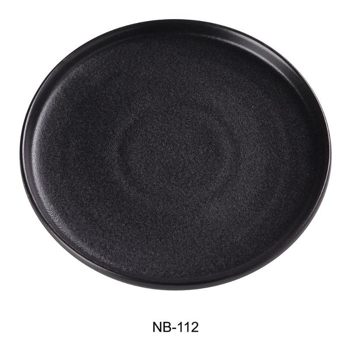 Yanco NB-112 Noble Black Plate Round, Black (1Dz)