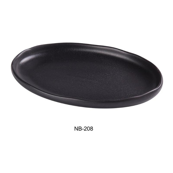 Yanco NB-208 Noble Black Plate Oval (3Dz)