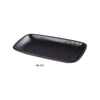 Yanco NB-510 Rectangular Plate Ceramic Noble Black Dinner Plate (2Dz)