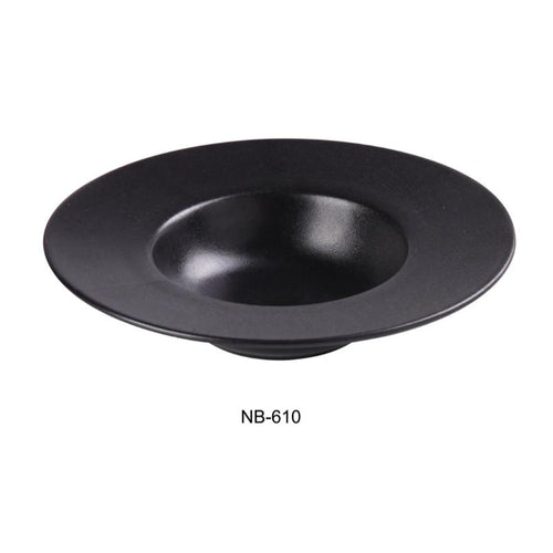 Yanco NB-610 DESSERT PLATE 10 OZ Ceramic Noble Black Dinner Plate (1Dz)