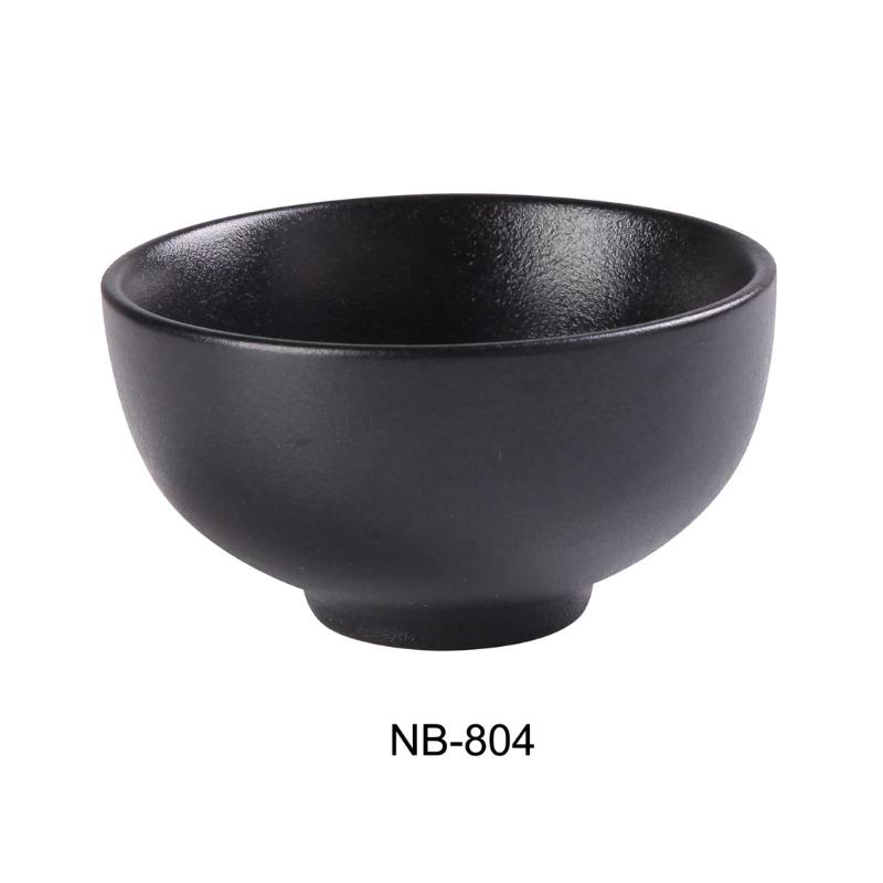Yanco NB-804 SOUP BOWL 9 OZ Ceramic Noble Black Soup Bowl (3Dz)