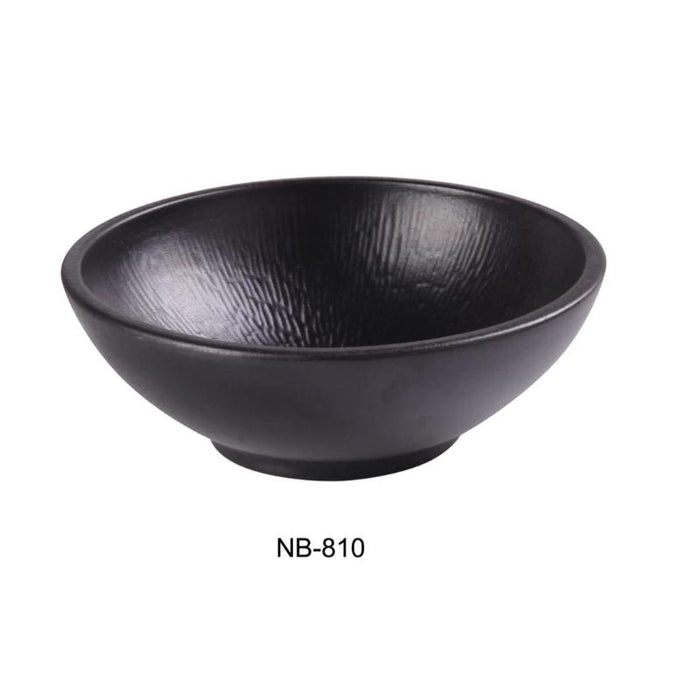 Yanco NB-810 NOODLE BOWL 64 OZ Ceramic Noble Black (1Dz)