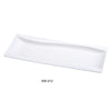 Yanco SW-212 Sea Wave Rectangular Plate, China, Bone White (1Dz)