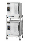 Accu Temp N61201E060 DBL Steamer 6-Pan, Double stacked, Stand-mounted, Connected, Natural Gas