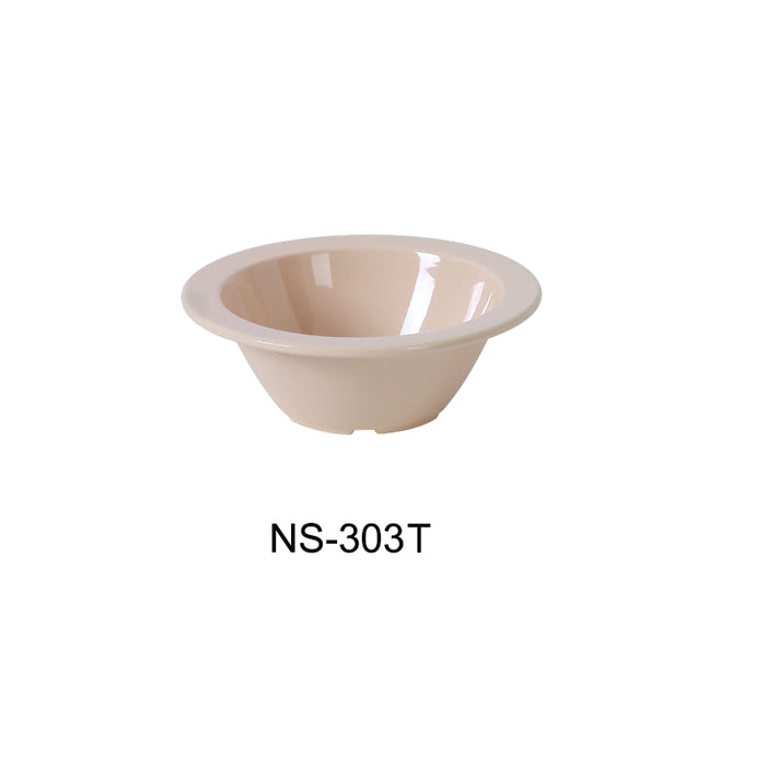 Yanco NS-303T Nessico Fruit Bowl, 4 OZ, Melamine, Tan Color Pack of 48 (4 Dz)