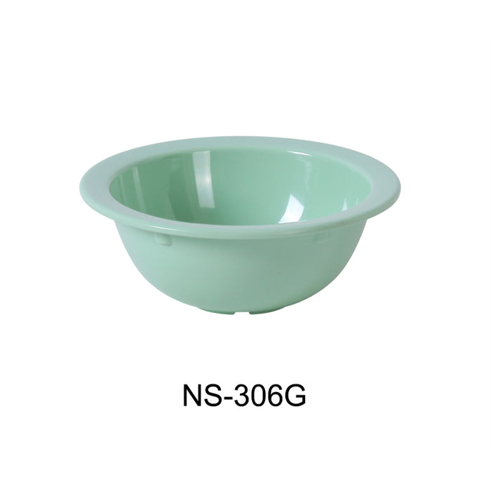 Yanco NS-306G Nessico Grapefruit Bowl, 13 OZ, Melamine, Green Color Pack of 48 (4 Dz)