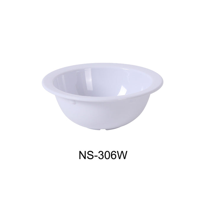 Yanco NS-306W Nessico Grapefruit Bowl, 13 OZ, Melamine, White Color , Pack of 48 ( 4 dz )