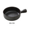 Yanco DB-4106 Diamond Black 5.875″ SKILLET 18 OZ, 8.25″ Length with handle, 2″ Height, China, Matte Black Glaze (2Dz)