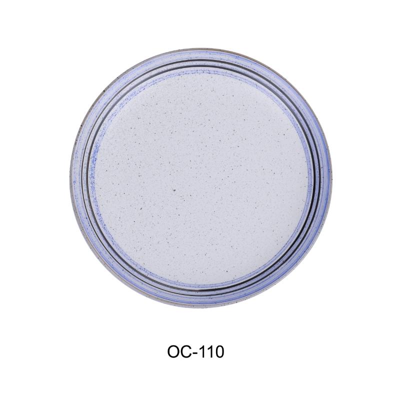 Yanco OC-110 Ocean COUPE PLATE, Porcelain,(1Dz)