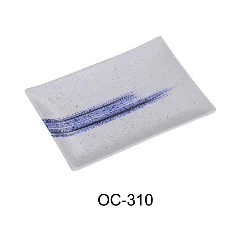 Yanco OC-310 Ocean RECTANGULAR PLATE, Porcelain (2 Dz)