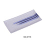Yanco OC-3110 Ocean RECTANGULAR SUSHI PLATE, Porcelain (2 Dz)