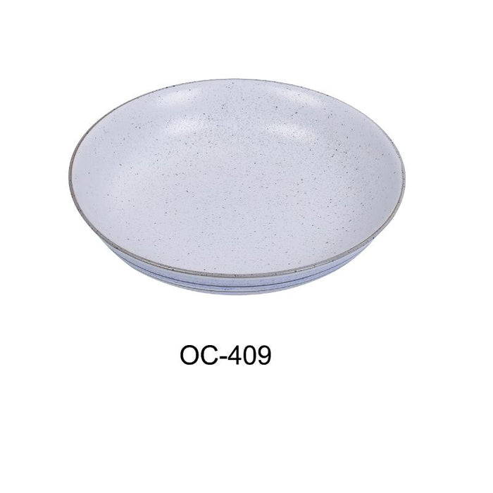 Yanco OC-409 Ocean SALAD / PASTA PLATE 18 OZ, Porcelain, (2Dz)