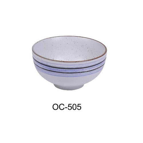 Yanco OC-505 Ocean RICE BOWL 8 OZ, Porcelain, (3Dz)