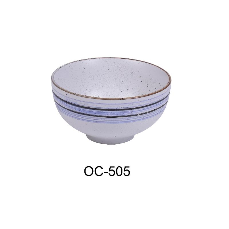 Yanco OC-505 Ocean RICE BOWL 8 OZ, Porcelain, (3Dz)