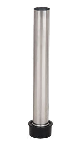 Serv-Ware OFP-8-CWP 8" Stainless Steel Overflow Pipe for Bar Sinks – NSF