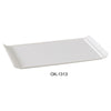 Yanco OK-1313 Osaka-2 Display Plate, Rectangular, Melamine, White Color Pack of 12 (1 Dz)