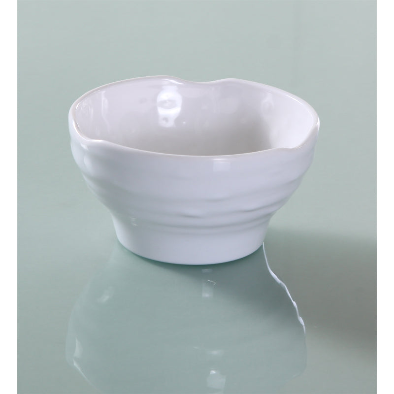 Yanco OK-3706 Osaka-2 Soup Bowl, 14 OZ 5" Dia, 2.5" H, Melamine, White Color Pack of 60 (5 DZ)