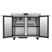 Atosa AUR36SD undercounter refrigerator with epoxy-coated shelf and bright LED lighting.