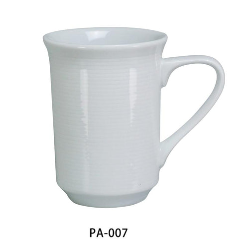 Yanco PA-007 Coffee/Tea Mug Cup, 8-oz, 3″ Diameter, Porcelain, Super White (3Dz)