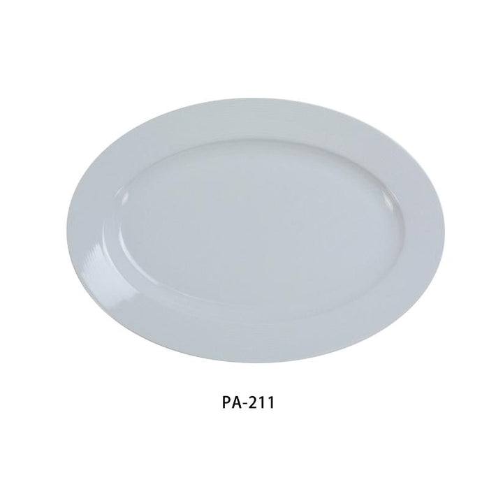 Yanco PA-211 Platter, Porcelain, Super White (1Dz)