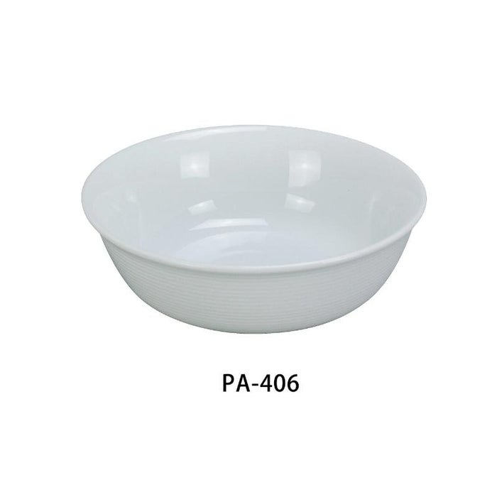 Yanco PA-406 Nappie Bowl, 12.5 oz Capacity, 6″ Diameter, Porcelain, Super White (3Dz)