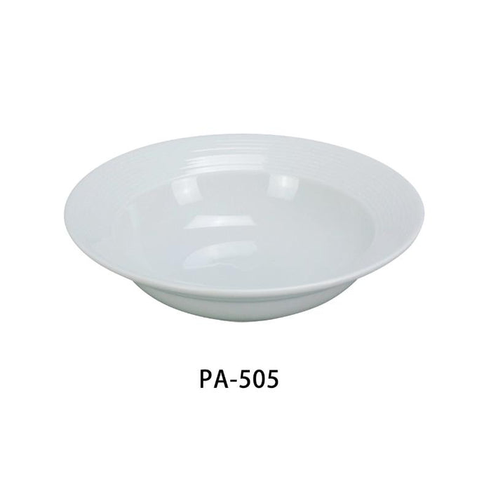 Yanco PA-505 Fruit Bowl, 5.5 oz Capacity, 5.25″ Diameter, Porcelain, Super White (3Dz)