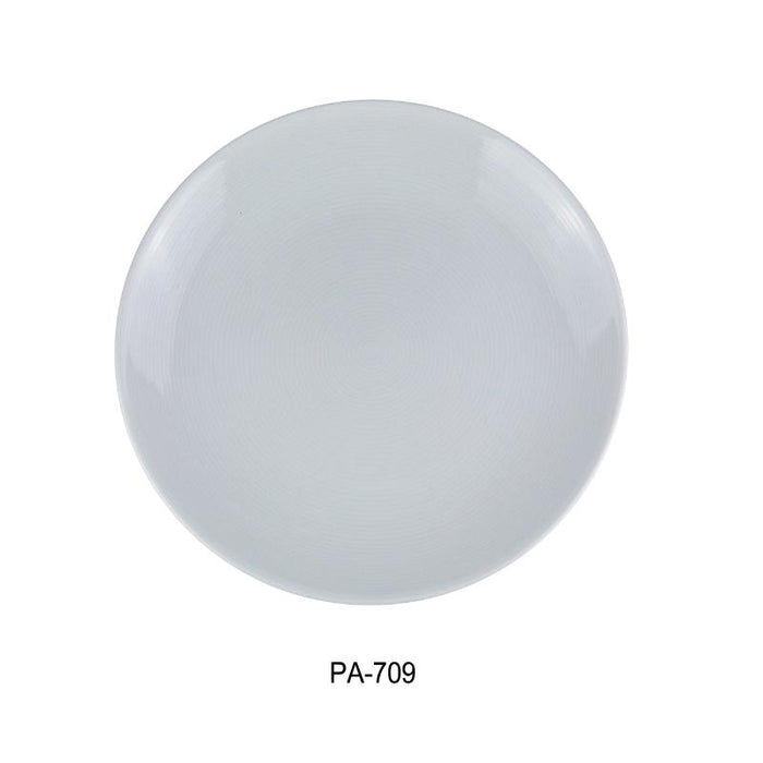 Yanco PA-709 Coupe Plate, 8.75″ Diameter, Porcelain, Super White (2Dz)