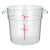 Winco Round Storage Container, Clear Polycarbonate