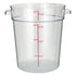 Winco Round Storage Container, Clear Polycarbonate