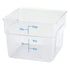 Winco Square Storage Container, Clear Polycarbonate