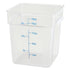 Winco Square Storage Container, Clear Polycarbonate