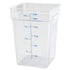 Winco Square Storage Container, Clear Polycarbonate