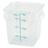 Winco Square Storage Container, Clear Polycarbonate