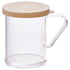 Winco 10 oz Dredge Set with 4 Colored Snap-On Lids