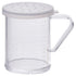 Winco 10 oz Dredge with 3 Clear Snap-on Lids