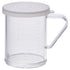 Winco 10 oz Dredge with 3 Clear Snap-on Lids