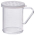 Winco 10 oz Dredge with 3 Clear Snap-on Lids