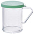 Winco 10 oz Dredge Set with 4 Colored Snap-On Lids