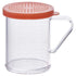 Winco 10 oz Dredge Set with 4 Colored Snap-On Lids