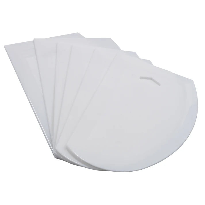 Winco PDS-7 - Dough Scrapers, Plastic, 7-1/2" x 4-3/4", 6pcs/pk