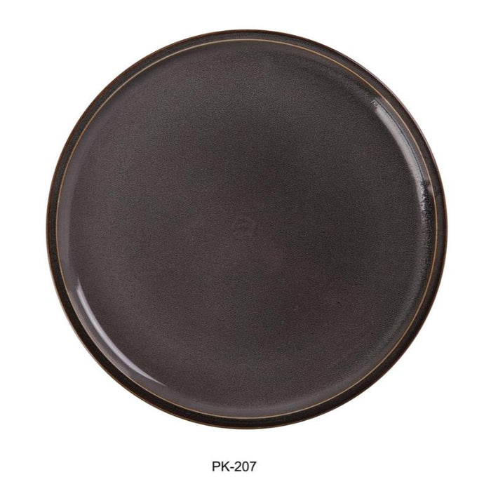 Yanco PK-207 Peacock Round Plate with UPRIGHT Rim, China (3Dz)