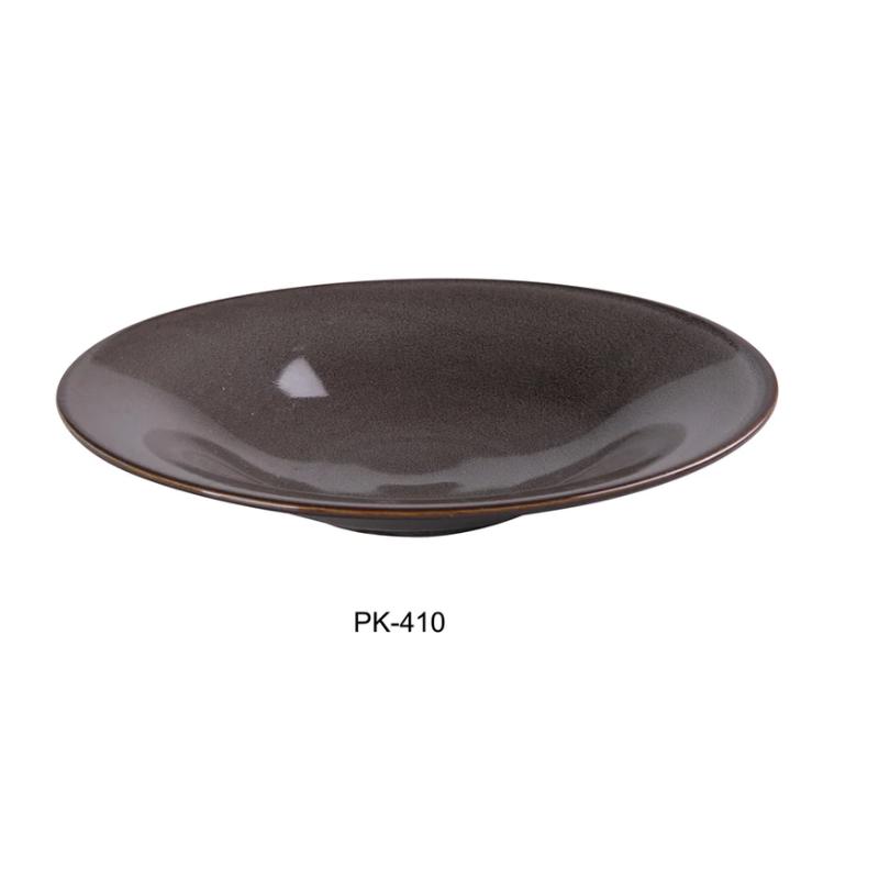 Yanco PK-410 Peacock Soup/Salad Plate, 15 Oz, China, (2Dz)