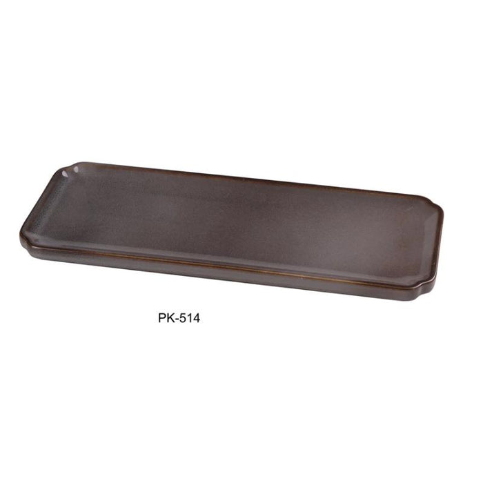 Yanco PK-514 Peacock Rectangular Sushi Plate, China, (1Dz)