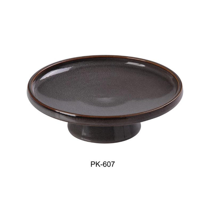 Yanco PK-607 Desert Plate With Stand Ceramic Peacock Pack of 12 (1Dz)