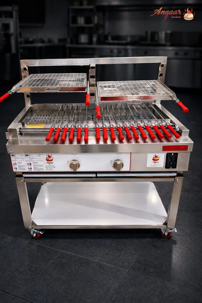 Angaar PKG-24 24" Automatic Pivoting Kebab Grill, Commercial Gas BBQ Grill