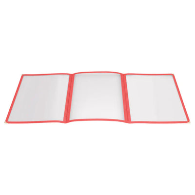 PMCT Series Tri-Fold Triple Panel Menu Cover, 9-1/2" x 12-1/8" by Winco