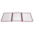 PMCT Series Tri-Fold Triple Panel Menu Cover, 9-1/2" x 12-1/8" by Winco