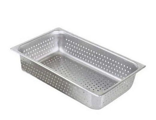 Adcraft PP-200F6 Pan Perf, Full 6 Inch Deep, Stainless Steel