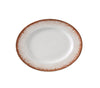 Yanco Porto Chinaware Oval Plate ( Pack Of 12 )